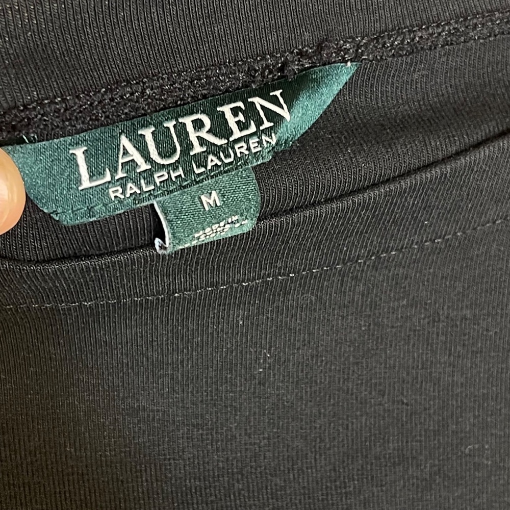 Ralph Lauren Purple Label Black Boatneck Short Sleeve Top - Picture 6 of 8